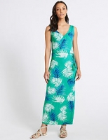 Marks and Spencer  Palm Print Slip Maxi Dress