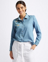 Marks and Spencer  Embroidered Long Sleeve Shirt