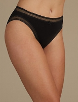 Marks and Spencer  Lace Trim High Leg Knickers
