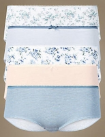 Marks and Spencer  5 Pack Pure Cotton Low Rise Shorts