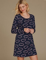 Marks and Spencer  Pure Cotton Long Sleeve Nightdress