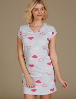 Marks and Spencer  Cotton Rich Cloud Print Nightdress