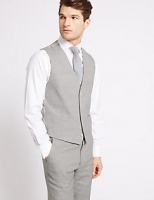 Marks and Spencer  Linen Miracle Tailored Fit Waistcoat