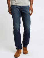 Marks and Spencer  Tapered Fit Cotton Rich Jeans with Stretch