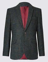 Marks and Spencer  Navy Pure Wool Tailored Fit Jacket