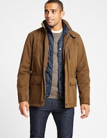 Marks and Spencer  Cotton Blend Car Coat with Stormwear