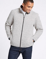 Marks and Spencer  Textured Zip Through Knitted Top