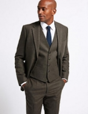 Textured Tailored Fit 3 Piece Suit 260.00 €