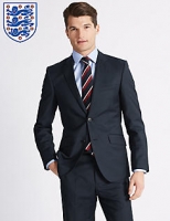 Marks and Spencer  Big & Tall Navy Tailored Fit Wool Suit