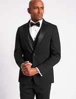 Marks and Spencer  Black Slim Fit 3 Piece Tuxedo Suit