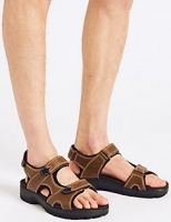 Marks and Spencer  Big & Tall Leather Riptape Sandals