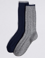 Marks and Spencer  2 Pack Wool Rich Thermal Socks