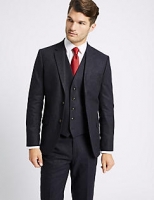 Marks and Spencer  Indigo Textured Tailored Fit 3 Piece Suit