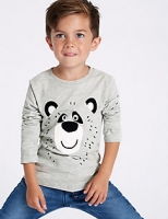 Marks and Spencer  Cotton Rich Bear Top (3 Months - 7 Years)
