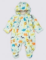 Marks and Spencer  All Over Animal Print Snowsuit
