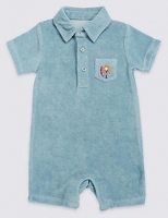 Marks and Spencer  Cotton Rich Towelling Polo Romper