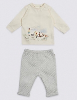 Marks and Spencer  2 Piece Winnie the Pooh & Friends Top & Bottom Outfit