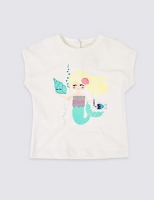 Marks and Spencer  Easy Dressing Mermaid T-Shirt (3 Months - 7 Years)