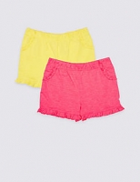 Marks and Spencer  2 Pack Frill Shorts (3 Months - 7 Years)
