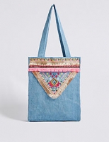 Marks and Spencer  Kids Pure Cotton Embellished Shopper Bag
