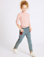 Marks and Spencer  Cotton Embroidered Jeans with Stretch (3-14 Years)