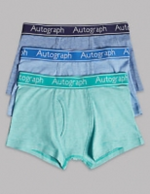 3 Pack Cotton Trunks with Lycra (6-16 Years) 6.75 €