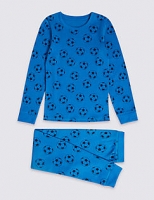 Marks and Spencer  Football Print Thermal Set (18 Months - 16 Years)