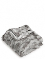 Marks and Spencer  Abstract Faux Fur Throw Small