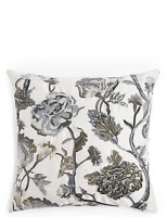 Marks and Spencer  Faux Silk Floral Embroidered Cushion
