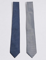 Marks and Spencer  2 Pack Spotted Ties