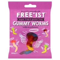 Centra  Freeist Sugar Free Worm Sweets 100g