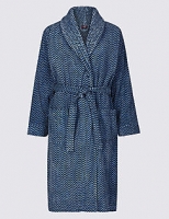 Marks and Spencer  Pure Cotton Printed Dressing Gown