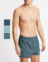 Marks and Spencer  3 Pack Pure Cotton Printed Boxers