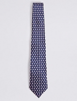 Marks and Spencer  Pure Silk Flat Fish Tie