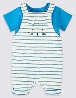 Marks and Spencer  2 Piece Dungarees & Bodysuit