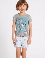 Marks and Spencer  Disney Frozen Pure Cotton Short Pyjamas (2-10 Years)