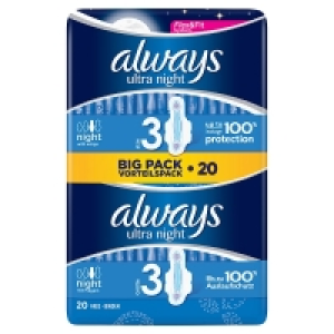 Always Ultra Duo Pads Night 3.99 €