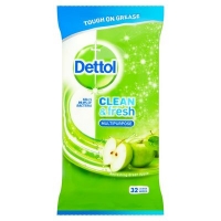 Centra  Dettol Cleaning Wipes Power & Fresh Apple 32pce