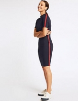 Marks and Spencer  Side Stripe Short Sleeve Bodycon Dress