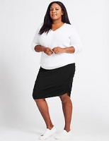 Marks and Spencer  CURVE Gathered Pencil Skirt