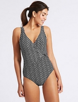Marks and Spencer  Secret Slimming Geometric Print Swimsuit