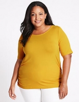 Marks and Spencer  CURVE Round Neck Short Sleeve T-Shirt
