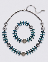 Marks and Spencer  Pearl Necklace & Bracelet Set