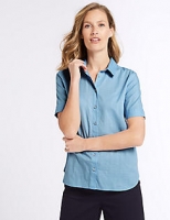 Marks and Spencer  Pure Cotton Half Sleeve Shirt