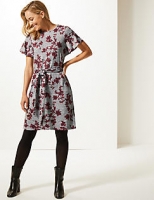 Marks and Spencer  Floral Print Round Neck Tunic Dress