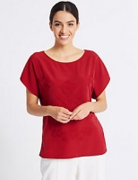 Marks and Spencer  Embroidered Round Neck Short Sleeve T-Shirt