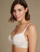 Marks and Spencer  Lace Padded Plunge Bra DD-GG