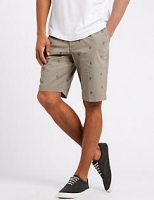 Marks and Spencer  Pure Cotton Cactus Design Chino Shorts