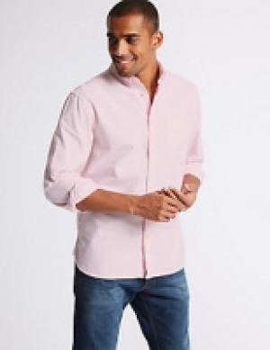 Pure Cotton Slim Fit Oxford Shirt with Pocket 27.00 €