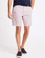 Marks and Spencer  Pure Cotton Striped Shorts with Belt